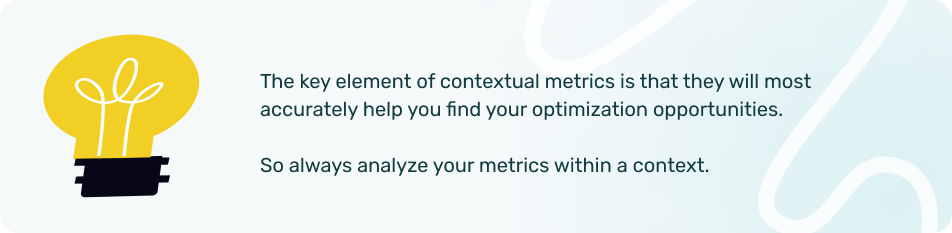 Tip on contextual metrics